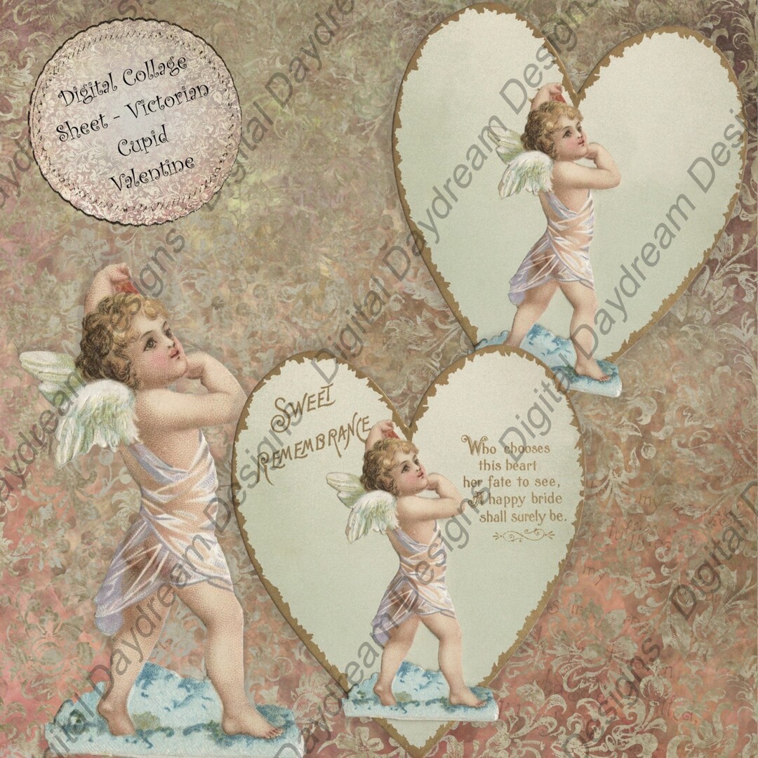 Instant Download Printable Collage Sheet Misc. Size, Victorian ...