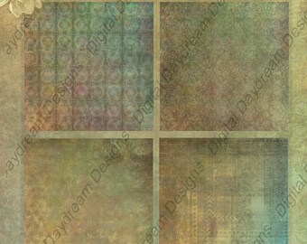 Instant Download Printable Paper Pack Scrapbooking - Vintage Variegated
