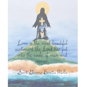 Saint Gianna Beretta Molla Marriage Quote Digital Download Poster Print
