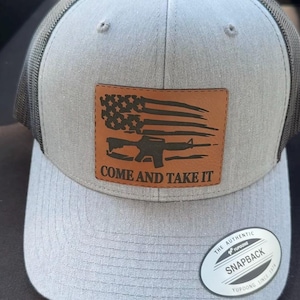 Come and Take It Trucker Hat | Tactical Patch Hat | Patriotic Snapback Cap