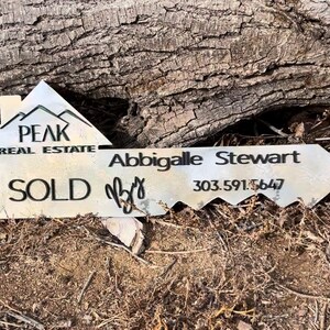 Custom Realtor SOLD Sign | Personalized Wooden Real Estate Sign | Closing Gift for Realtors