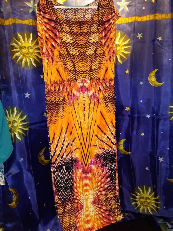 Stunning vintage sun goddess dress 1x 2x plus siz