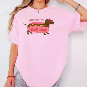 dachshund hot dog shirt funny dog lover tee gift for wiener dog moms sausage dog girls pet owner best friends dachshund lover tee cute dog