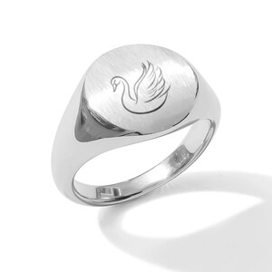 スワンリング スワン シグネット リング | アニバーサリー スワン リング
