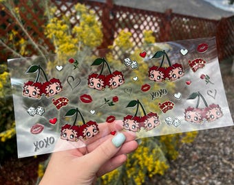 Personaggi UV DTF Cup Wrap - UV DTF Wrap - Snowglobe Cup Wrap - Cute Cup Wrap Ready to Apply - #149