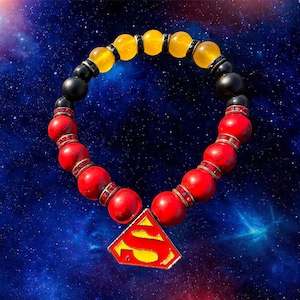 boys superhero beaded bracelet