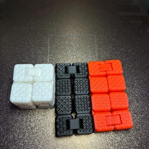 Infinity Cube Fidget Toy - 3D Printed Desk Toy for Stress & Focus