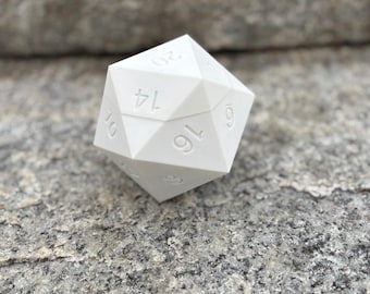 Large Articulated D20 Dice Holder - Hallow Storage for Dice Sets - DnD Dice Case - Tabletop RPG Gift