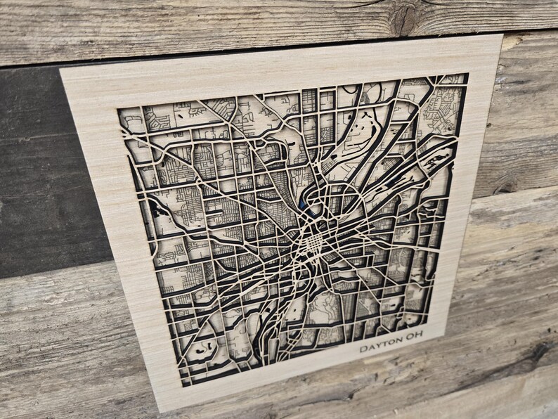 Ohio Layered Map Dayton Ohio Layered City Map SVG File (digital Download) - Etsy
