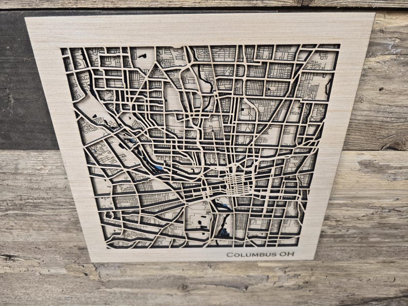 Ohio Layered Map Columbus Ohio Layered City Map SVG File (digital Download) - Etsy Canada