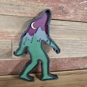 Bigfoot svg file, bigfoot layered svg, sasquatch layered svg file, sasquatch svg, bigfoot svg, sasquatch svg digital download, sasquatch