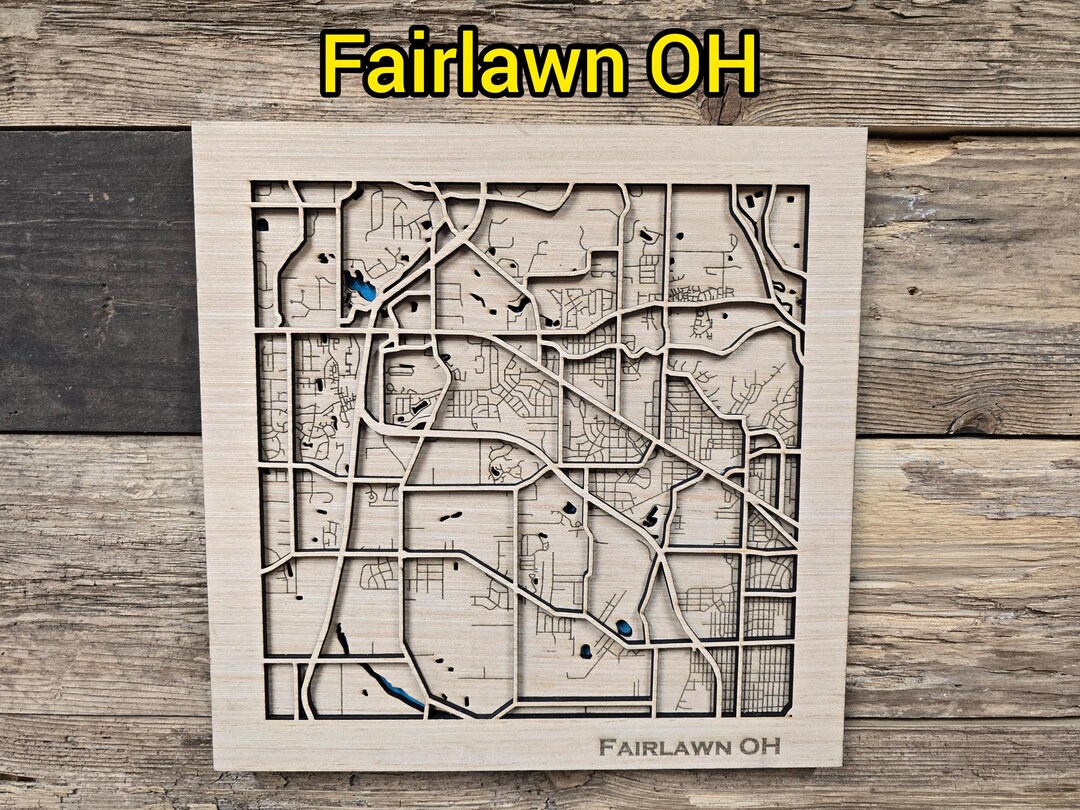 Ohio Layered Map Fairlawn Ohio Layered Map SVG File (digital Download) - Etsy