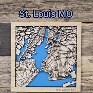 St.Louis laserkaart svg-bestand, 3D-St.Louis kaartbestand, houten stadskaart svg, laser houten kaart, gelaagde stadskaart svg, gelaagde 3D-stadskaart svg-bestand