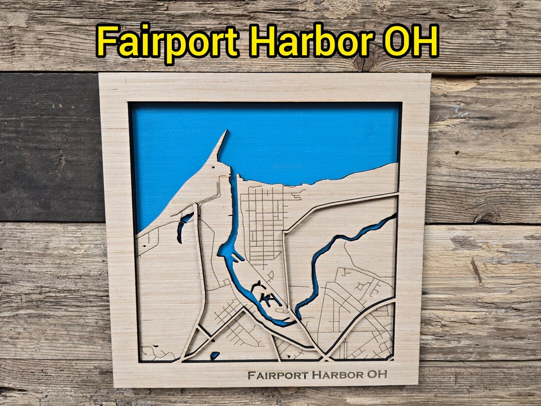 Ohio Layered Map Fairport Harbor Ohio Layered Map SVG File (digital Download) - Etsy