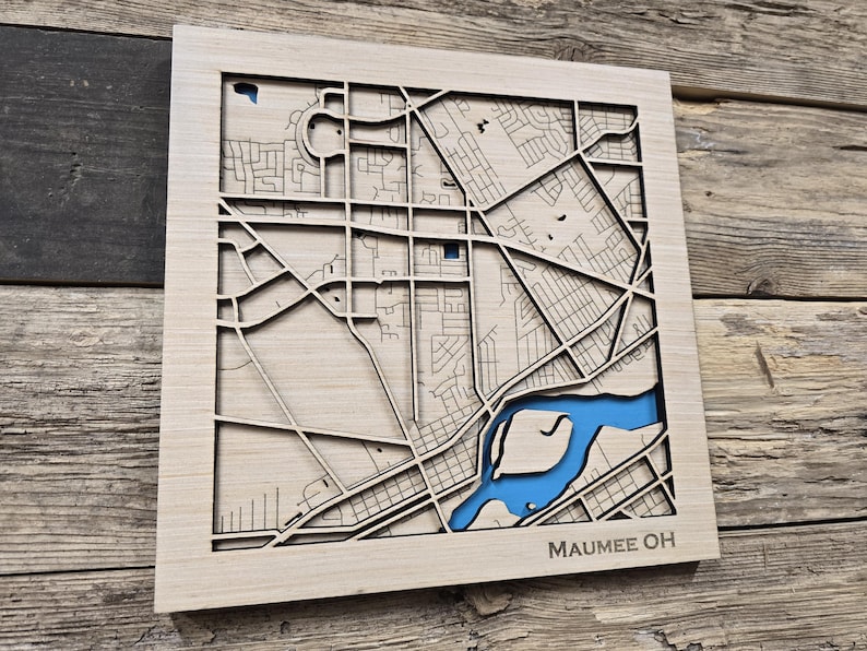 Ohio Layered Map Maumee Ohio Layered City Map SVG File (digital Download) - Etsy Canada