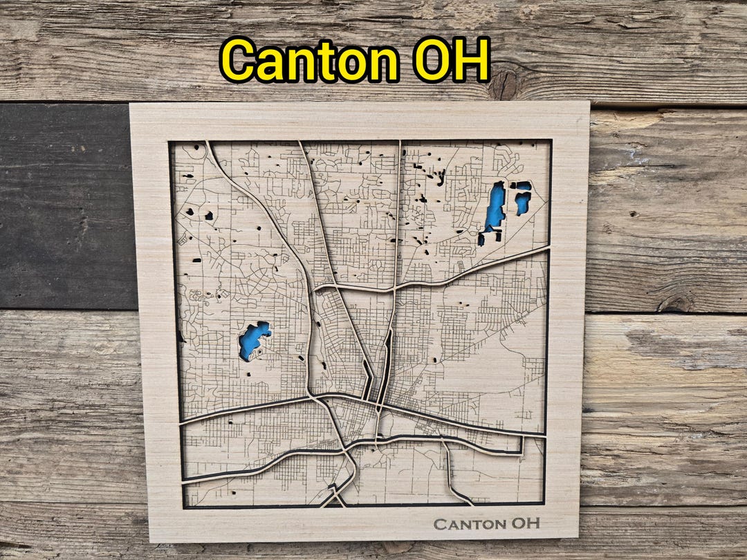 Ohio Layered Map Canton Ohio Layered Map SVG File (digital Download) - Etsy