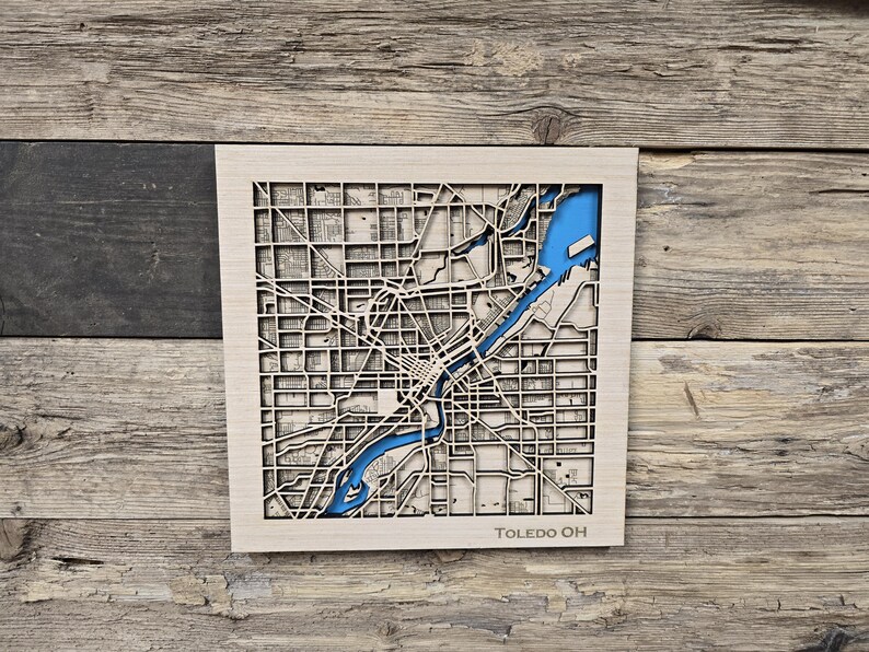Ohio Layered Map Toledo Ohio Layered Map SVG Laser Cutting File (digital Download) - Etsy