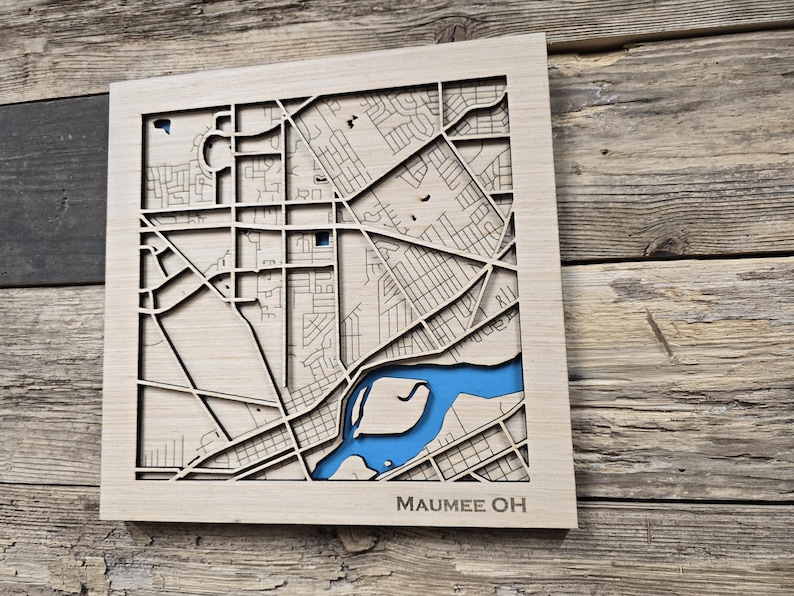 Ohio Layered Map Maumee Ohio Layered City Map SVG File (digital Download) - Etsy Canada