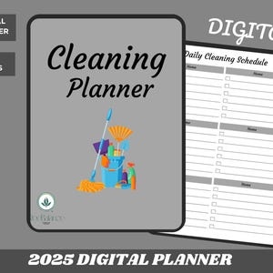 Planejador de limpeza digital e lista de verificação | PDF personalizável para Goodnotes, Notability, OneNote
