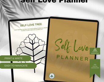 Self-Love Planner | Digital Self-Care Journal | Personal Growth & Confidence Workbook