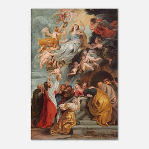 Lienzo de la Asunción de la Virgen - Arte mural en lienzo, Arte vintage, Láminas de arte famosas