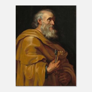 Saint Peter Canvas Art by Rubens - Timeless Masterpiece Print for Home Decor, Canvas wall art, Vintage art, Art prints