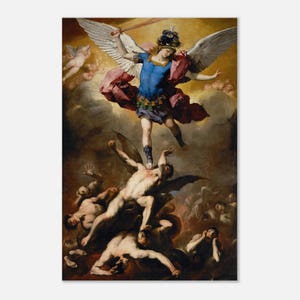 The Fall of the Rebel Angels Canvas Print - Classic Art by Luca Giordano - Canvas wall art, Vintage art, Famous art prints