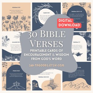 30 Cartões com Versículos Bíblicos para Imprimir, Cartões com Versículos Bíblicos, Cartões Motivacionais, Diário de Oração, Inspiradores, Citações Bíblicas, Cartões de Fé