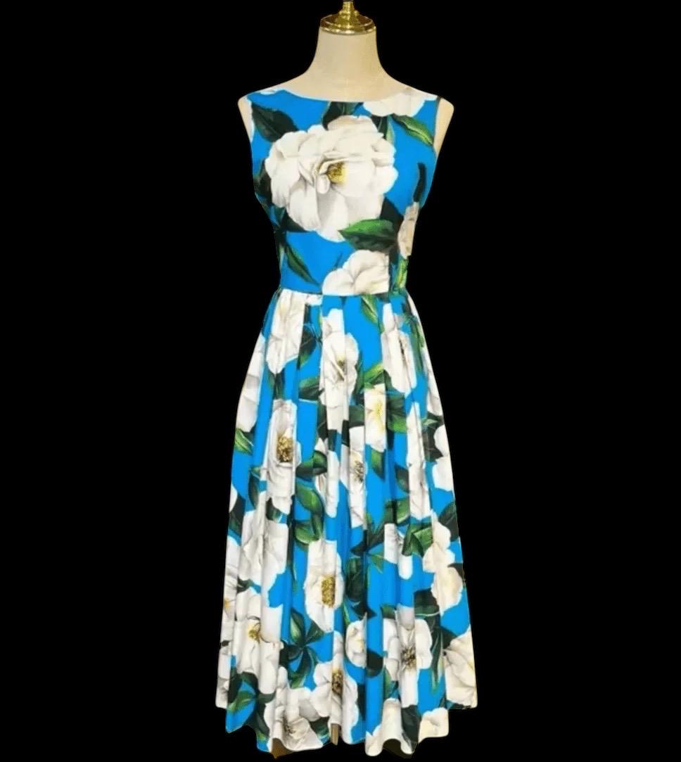dolce gabbana blue dress with rose Women's Rose Reverie Dress Red | Size Small main image 1