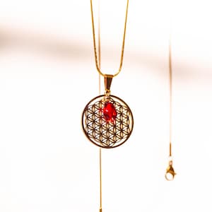 Flower Of Life Necklace, Flower of Life Pendant, Flower Life, Life Flower, Handmade Mandala Necklace, Yoga Necklace, Sacred Geometry Jewelry