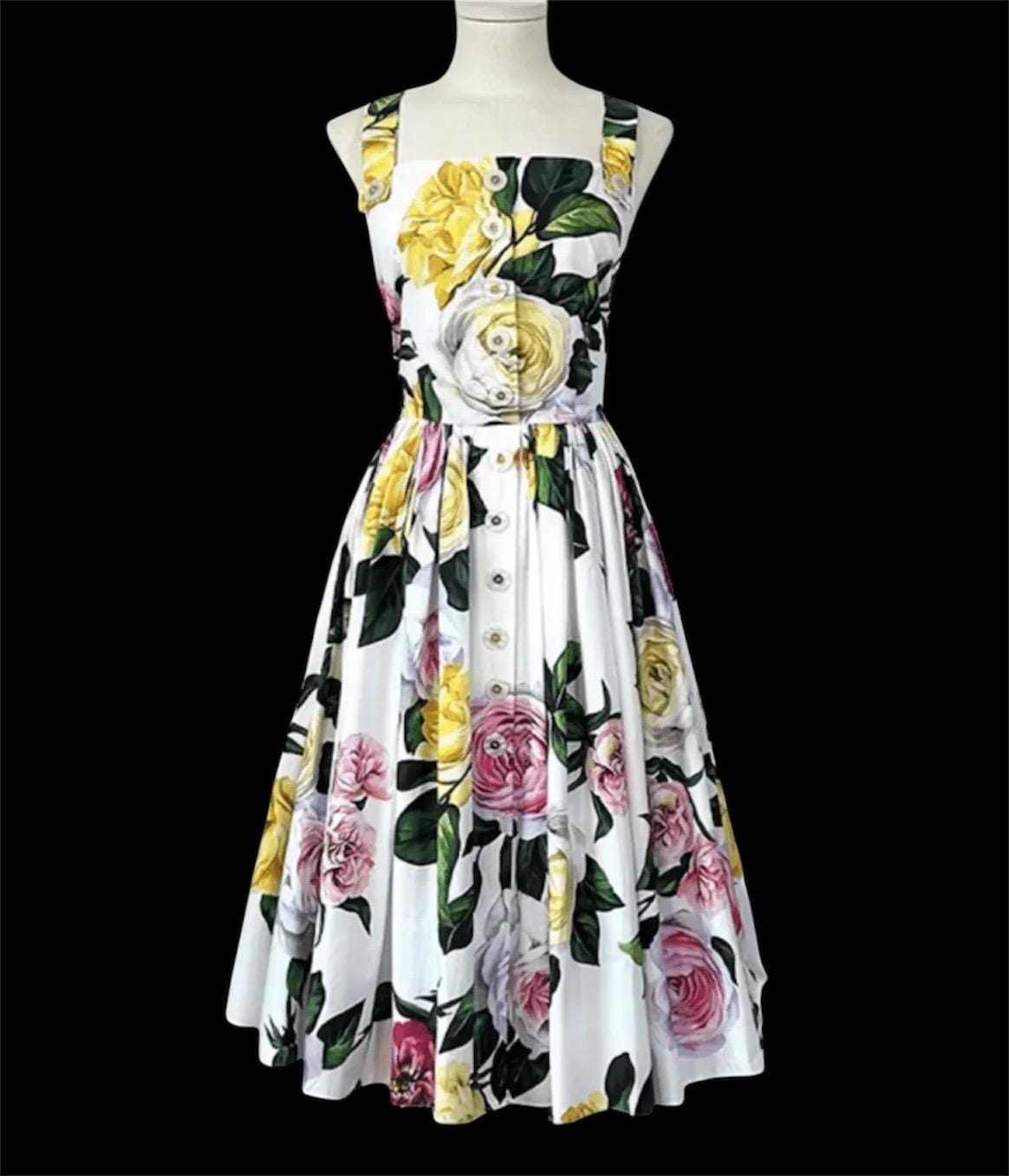 Dolce Gabbana Rose Dress - Etsy
