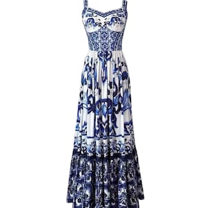 DOLCE & GABBANA★素敵！Cotton Striped Open Back Dress DOLCE & GABBANA☆素敵！Cotton Striped Open Back Dress