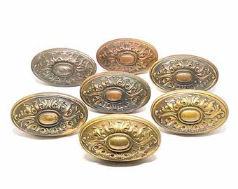 7 Antique Brass Door Knobs Original Antique Ornate Door Knobs Brass Door Knob Lot Antique Victorian Door Knobs Vintage Ornate Door Knobs