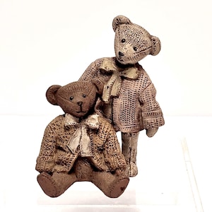 3" Annie’s Attic Bears Collectible Resin Bears Annie’s Attic Collectible