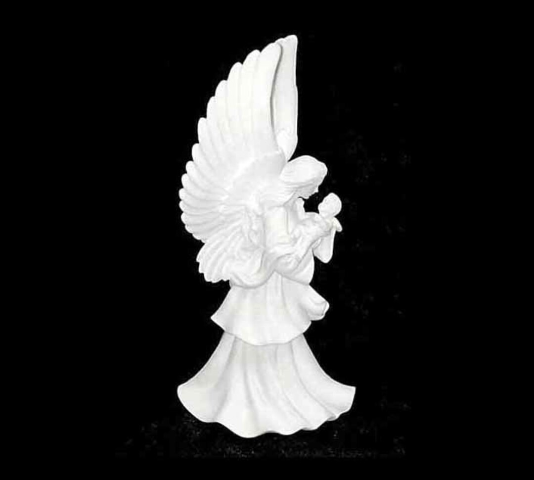 Vintage Porcelain Angel First Guardian Angel Series Millenium Etsy