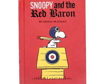 1966 Snoopy and the Red Baron Hardcover Vintage Snoopy and the Red Baron Vintage Charles Schulz Book