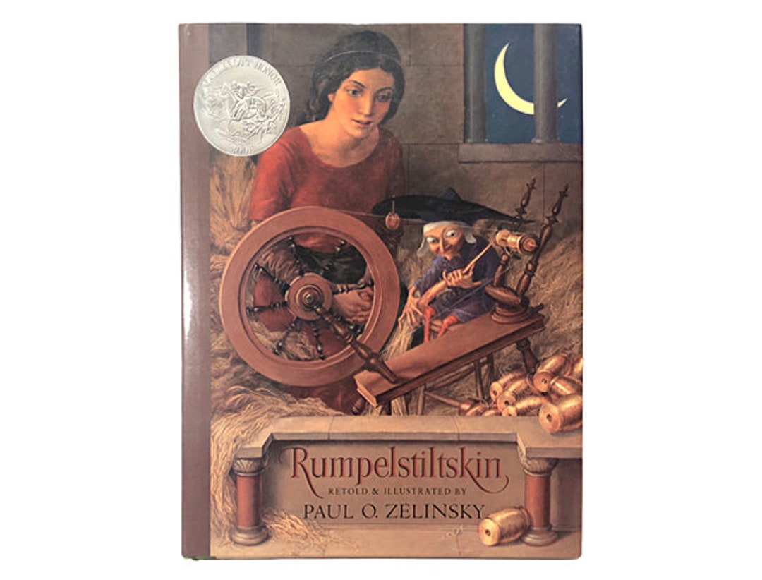 1986 SIGNED Rumpelstiltskin Retold by Paul Zelinsky Vintage Etsy