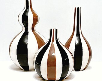 Vintage Jonathan Adler Stripes Vases Jonathan Adler Happy Home Vases Vintage Vases