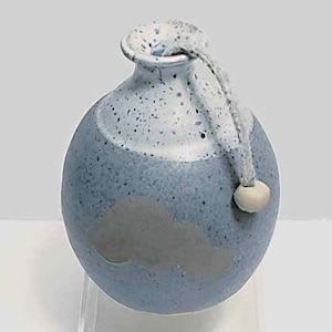 Studio Pottery Clay Vase by Coffert Pottery Vases Studio Pottery Vases Blue Pottery Vase With Stopper