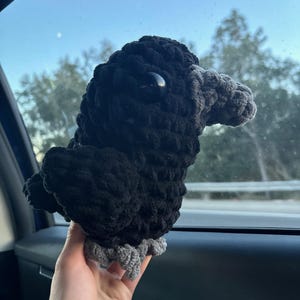 Handmade Customizable Crochet Amigurumi Crow
