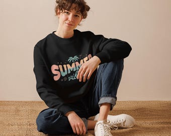 Eco Sweatshirt For All, Custom Graphic Sweatshirt, Personalized Sweatshirt, Women's Clothing, Eco-Friendly Apparel