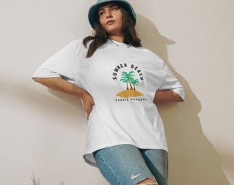 Oversized Heavyweight T-shirt for Women, Comfortable Relaxed Fit Tee, Soft Cotton Shirt, Streetwear, Perfect Gift for Her