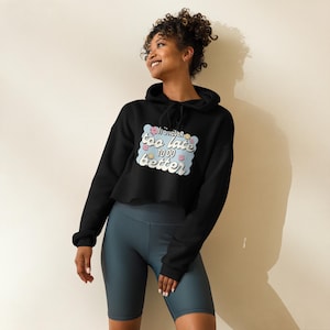 Cropped Sweatshirt, Stylish Crop, Personalized Crop, Text Sweatshirt, Custom Crop Hoodie, Personalized Gifts