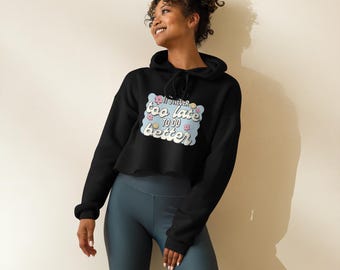 Cropped Sweatshirt, Stylish Crop, Personalized Crop, Text Sweatshirt, Custom Crop Hoodie, Personalized Gifts