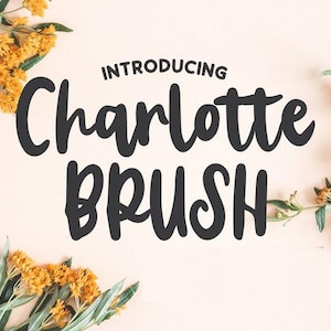 Script Font, Cursive Font, Cricut Font, Handwritten Font, Charlotte Brush Script Fonts, Fonts for Cricut, Charlotte Brush Script Svg