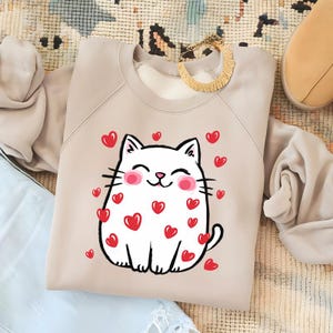Valentine Cute Cat Png, Funny Cat With Sunglasses, Blowing Bubble PNG, Trendy Valentine Png, Cat Lover Png, Heart Love Cat Valentine Png