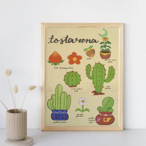 Tostarena Botanical Guide - Mario Odyssey inspired art print