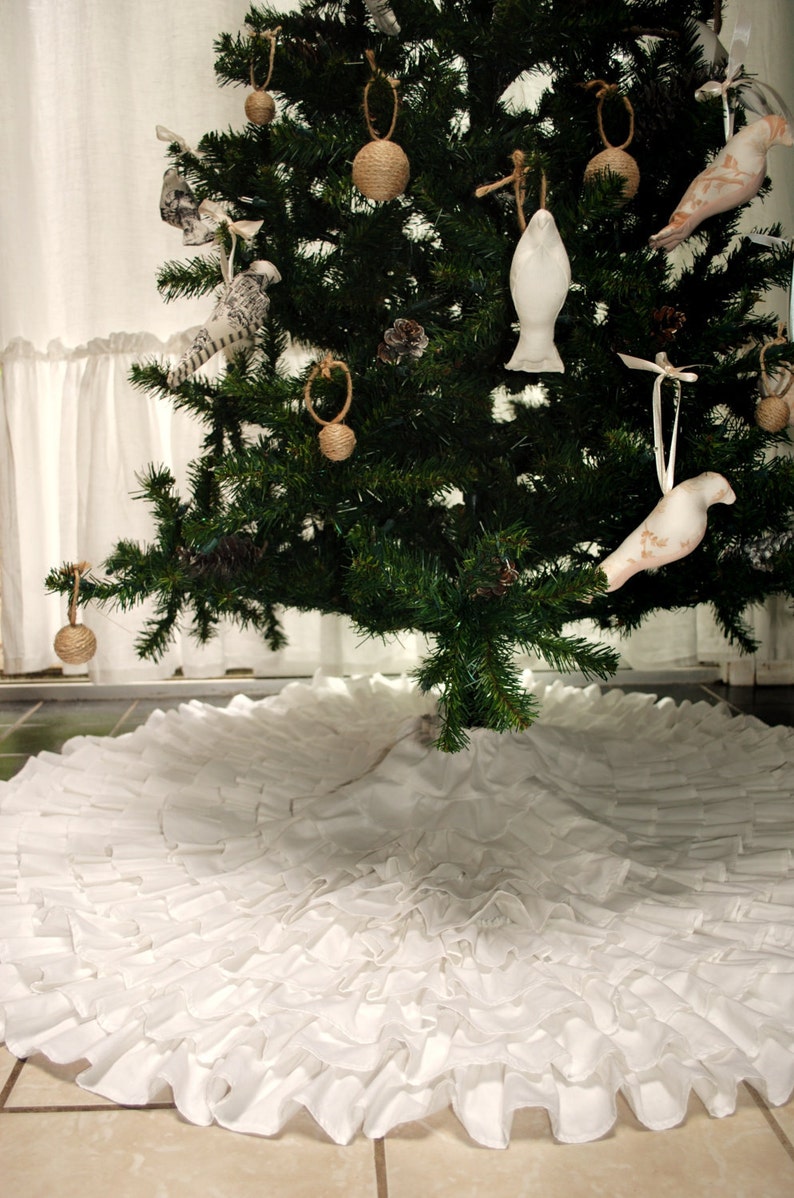 Ruffle Christmas Tree Skirt Etsy