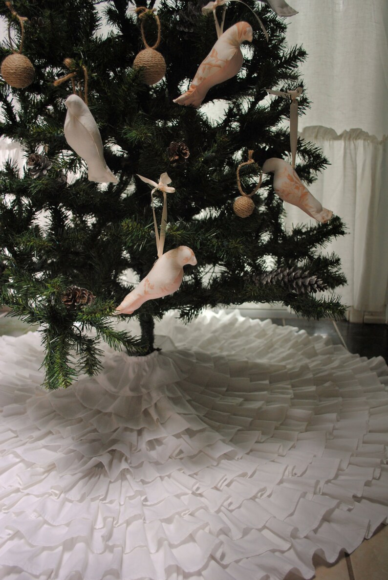Ruffle Christmas Tree Skirt Etsy