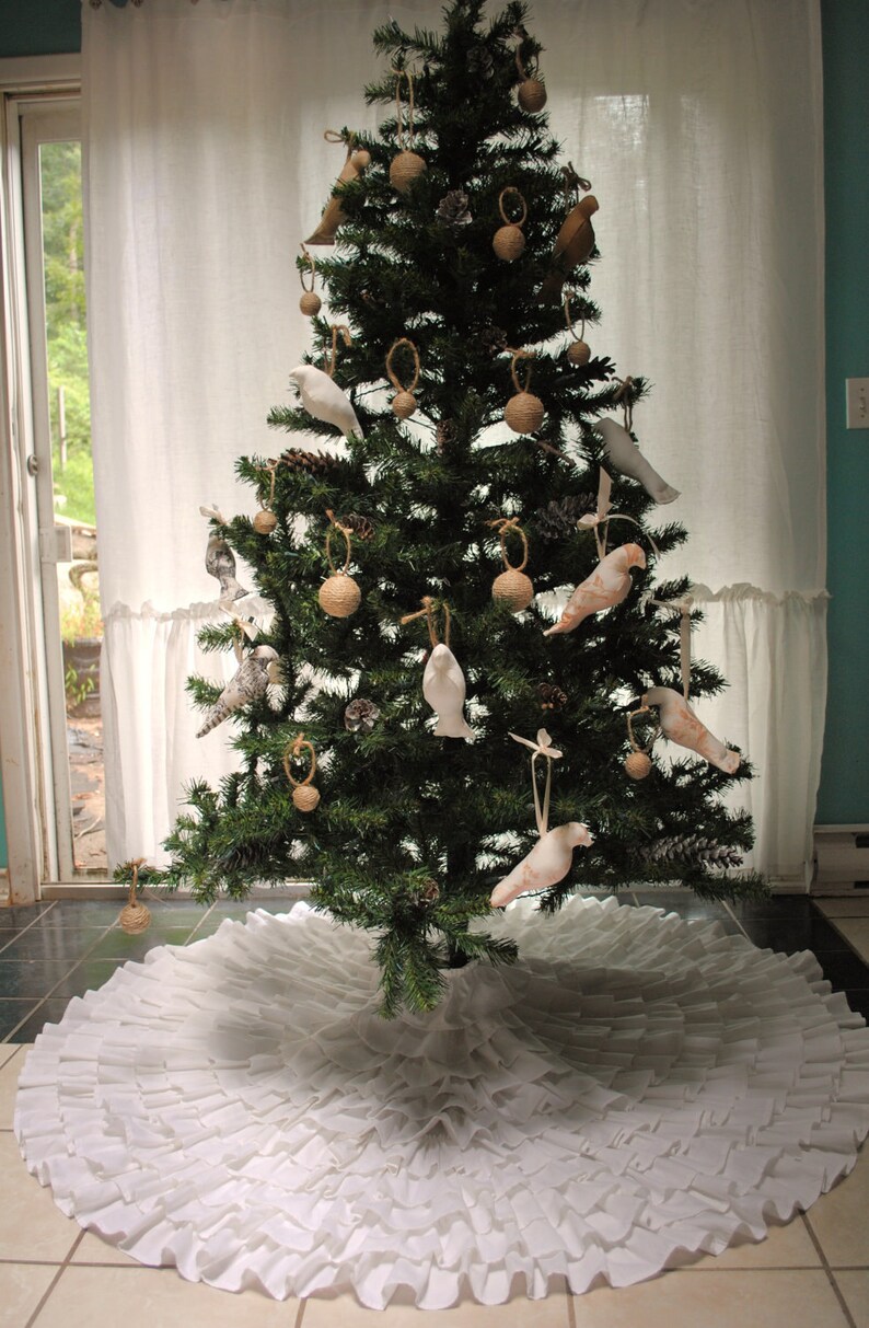 Ruffle Christmas Tree Skirt Etsy